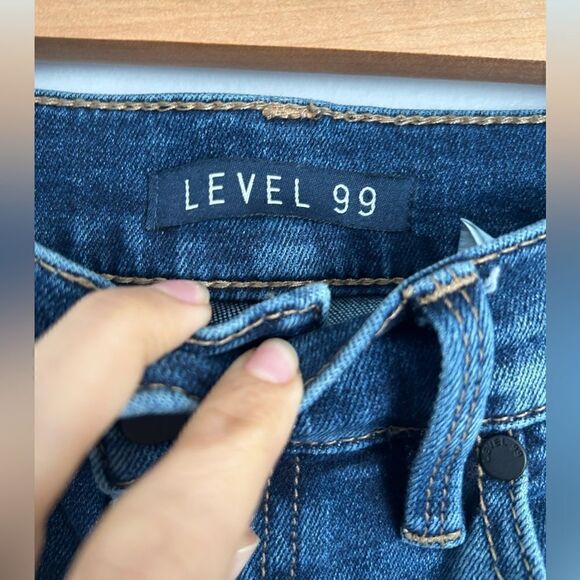 Level 99 High Rise Raw Hem Skinny Jeans - Picture 5 of 11